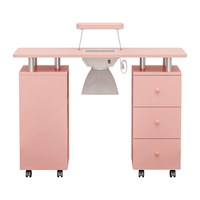 Table de Manucure Moderne de Luxe Personnalisée en Bois Simple avec Outils Amovibles – Design Exclusif