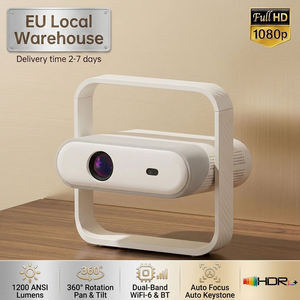 โปรเจคเตอร์ Touyinger <span class=keywords><strong>Z7</strong></span> ระบบปฏิบัติการ Linux รองรับความละเอียด 4K ฉายภาพ LED 1080P ความสว่าง 1200ANSI ลูเมนส์ 360 องศา °   โฮมเธียเตอร์แบบหมุนได้พร้อมระบบแก้ไขอัตโนมัติ - Product Image 1