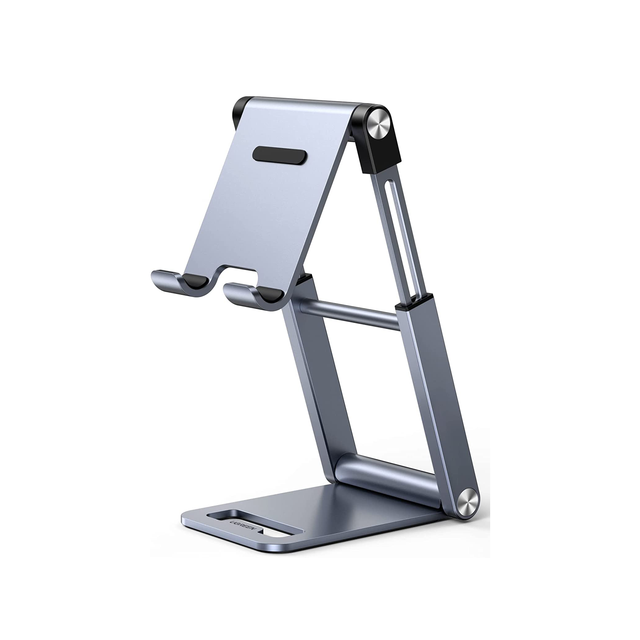 UGREEN Phone Stand for Desk Cell Phone Stand Holder Adjustable Height Phone Holder Foldable Portable Compatible with iPhone 14