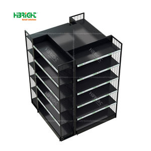 Étagères de supermarché de style américain de luxe Highbright simple face double face multicouche robuste pour les épiceries - Product Image 4