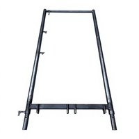 Estructura Principal de Andamio Tipo H Pintada en Negro Sin Escalera, Marco de Andamio de Tipo Puerta Simple para Construcción