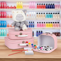 Boîtes et coffrets cadeaux en carton doré personnalisés en gros pour chaussettes d'enfants, valise avec poignée