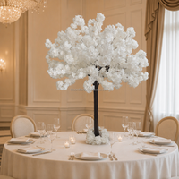 BL-AT34 1,20m 1,50m Weißer Künstlicher Kirschblüten-Tischbaum als Blumen-Centerpiece für Hochzeitsfeiern und Bankett-Tischdekoration