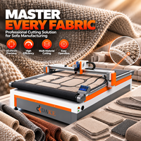 Mesin Pemotong Kain Sandaran Sofa CNC Otomatis Digital Knife Cutter untuk Furnitur Berlapis Kain