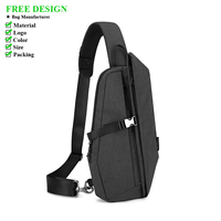 Nueva Bolsa de Pecho Impermeable y Resistente al Desgaste, Bolsa Deportiva Casual de un Solo Hombro, Bolsa Cruzada Moderna para Hombre