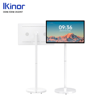 Televisor Portátil Inteligente Inalámbrico LCD de 21.5 Pulgadas con Diseño Giratorio, WiFi, Pantalla Táctil de 10 Puntos, Full HD 1080p, Frecuencia de Actualización de 75Hz