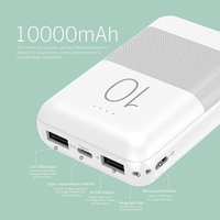 Batería de polímero para teléfono móvil que carga Mini banco de energía portátil electrónico personalizado 10000MAH para teléfono inteligente