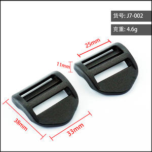 Cierres a presión de plástico, color negro, 25mm de diámetro interior, duraderos para bolsos, mochilas, mochilas escolares, correas ajustables, hebilla de cuatro posiciones - Product Image 6