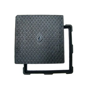 IJzeren antislip oppervlak voor gebruik op de weg, hoge belasting, duurzaam, wegconcave, zwaar gegoten ronde putdeksel - Product Image 2