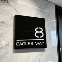 Ezd Plaques personnalisées Numéro lettre Plaque de porte Plaque de porte en acrylique Signalisation ADA Signalisation de bureau personnalisé signe braille acrylique pour toilettes