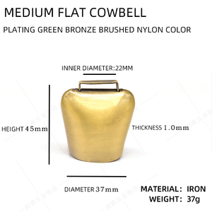 Chuông Kim Loại Nhỏ Mộc Mạc Giao Hàng Nhanh Chuông Bò Vàng Sắt Tùy Chỉnh - Product Image 3