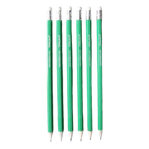 Matita promozionale Hb con gomma e temperino matita con gomme da cancellare - Product Image 1