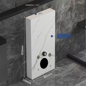 Inodoro de Diseño Moderno Estilo Europeo con Tanque Oculto de Doble Descarga, de Pie, para Hoteles y Apartamentos - Product Image 2