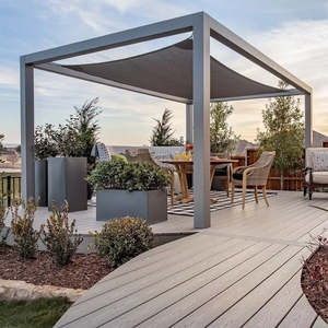 Pavimentazione WPC Antiscivolo Vanjoin, Resistente al Fuoco, per Esterni, Tavole per Decking Solide - Product Image 2