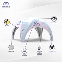 Tienda inflable X, tienda inflable de PVC transpirable, logotipo personalizable, tienda impermeable y resistente al viento para
