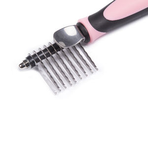 Accesorios DE ASEO <span class=keywords><strong>seguro</strong></span> para mascotas Herramienta de eliminación de <span class=keywords><strong>perros</strong></span> Peine de rastrillo de piel para <span class=keywords><strong>perros</strong></span> y gatos - Product Image 2