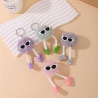 Vente Flash : Charme de Sac Rond Créatif Kawaii, Durable et Écologique, Pendentif Cadeau pour Filles, Accessoire de Sac, Porte-clés en Peluche Pom-Pom