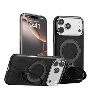 Étui de téléphone en cuir magnétique pour iPhone 18 Pro Max avec support rotatif, étui en cuir de luxe pour iPhone 18 - Product Image 6