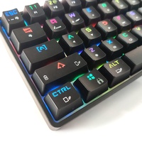 Keyboard Nirkabel Gaming Mekanik Teclado Gamer Keyboard Mini Nirkabel
