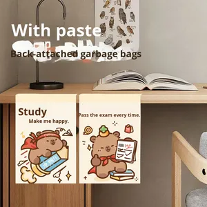 Jinyanyouxuan 3362 2025 Nuevo Modelo de Bolsa de Basura Adhesiva para Escritorio con Diseño de Capibara, Material de PE, Boca Plana y Gruesa, para Coche - Product Image 4