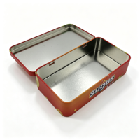 Boîte en étain rectangulaire à charnières de qualité alimentaire pour chocolat, accessoires électroniques, emballage cadeau et bijoux avec option de logo personnalisé