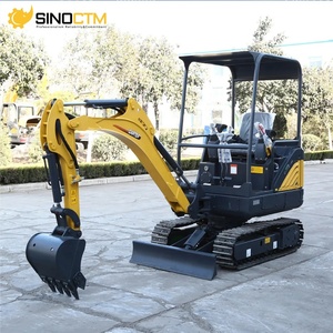 Mini-excavatrice compacte C-T18-9B de 1800 kg sur chenilles en caoutchouc, dotée d'un moteur et d'un PLC, idéale pour l'aménagement paysager de jardin et les travaux intérieurs. - Product Image 5