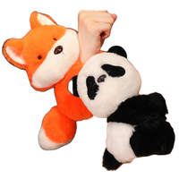 HY Bracelet en peluche super doux personnalisable ODM, motif dessin animé (Renard, Singe, Husky), ornements pour bracelet Pop Ring, idéal pour anniversaire
