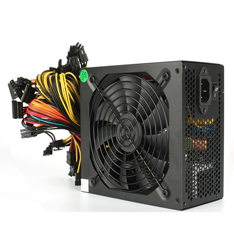 High Quality 1600W 220V PC GUP Power Supply Switching 90+ Gold PSU for ETH Graphics Card 1060 Video Card