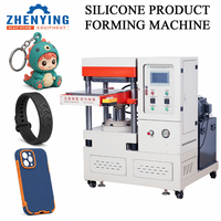 Machine automatique à haute efficacité Zhenying pour la fabrication de porte-clés/étuis de téléphone/jouets en silicone 3D avec contrôle précis de la température