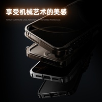 Étui de téléphone portable à cadre en métal en aluminium de luxe pour iPhone 15 16 Pro Max étui en métal antichoc accessoires de couverture