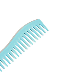 Peigne à cheveux ultra fin à dents larges en plastique pour lisser et coiffer, grande taille, usage domestique, couleur macaron, violet, rose, bleu - Product Image 4