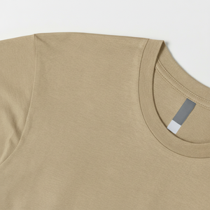 T-shirt décontracté en mélange de lin Coupe régulière Demi-manches Col rond T-shirt solide en pur coton pour homme T-shirt classique-Neutres - Product Image 1