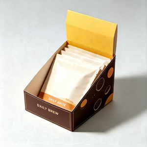 Custom Corrugated Display <b>Box</b> Retail Counter Cardboard Packaging for Pet Food Coffee Tea Snack Folding Paper <b>Box</b> - Product Image 3