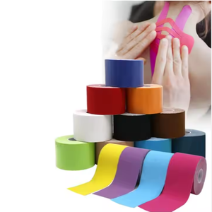 Tiras elásticas <span class=keywords><strong>de</strong></span> <span class=keywords><strong>cinta</strong></span> <span class=keywords><strong>de</strong></span> kinesiología atlética, <span class=keywords><strong>cinta</strong></span> cinética troquelada suave para soporte articular y alivio del dolor muscular en el hombro, rodilla, tobillo - Product Image 1