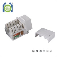 Poinçon réseau Cat 6 Keystone Jack 90 degrés Amp UTP prise modulaire connecteur femelle