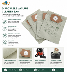 Sac d'<span class=keywords><strong>aspirateur</strong></span> réutilisable de style simple pour Numatic Henry, <span class=keywords><strong>Hoover</strong></span> HVR200, HVC200, NRV200, NV200 - Product Image 2
