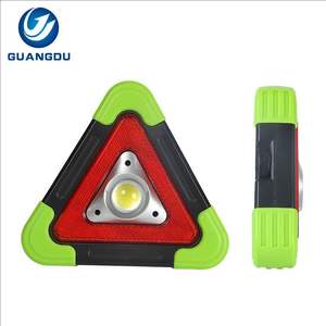 Triangle d'avertissement extérieur d'urgence portable rechargeable 10w 30w lumière d'avertissement solaire LED - Product Image 1