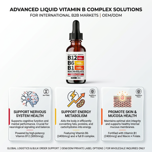 Suministro al por Mayor OEM de Gotas de Complejo Vitamínico B para el Metabolismo Energético y Apoyo a la Vitalidad, Fabricación ODM con Marca Privada, Venta al por Mayor - Product Image 2