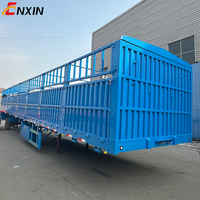 Semi-remorque de transport de marchandises pour travaux publics, transport de matériaux de construction, logistique longue distance, produits agricoles et volailles, à vendre