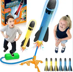 2024 Hot Selling Children's Pedal Rocket Launcher Sky Rocket Safety EVA Foam Parent-Child Interactive Outdoor Toys