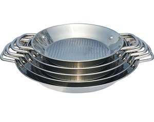 fábrica de China respetuoso del medio ambiente no palo grande de plata de acero inoxidable Pata Negra <span class=keywords><strong>Paella</strong></span> para Cocina - Product Image 1