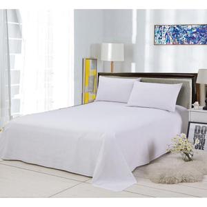 100% coton 40S 200TC ensemble de literie d'hôtel reine King <span class=keywords><strong>Size</strong></span> drap plat blanc uni avec drap de lit de couleur pure - Product Image 6