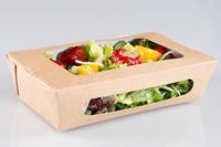 Vente en gros d'emballage en vrac de biscuits au chocolat donut de qualité alimentaire boîtes de boulangerie à biscuits carrées personnalisées en papier kraft brun avec fenêtre