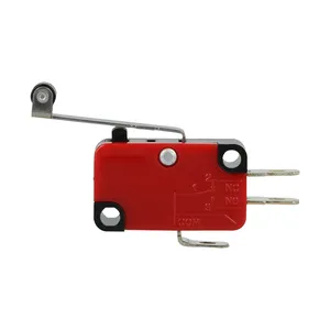 Right angle 3 quick contact terminals mini push button micro switch limit switch touch switch with lever for kitchen appliance