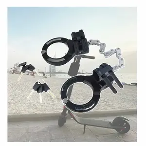 Garde de sécurité en acier trempé enduit de Silicone en forme de menottes, <span class=keywords><strong>antivol</strong></span>, moto robuste, vélo E, Scooter, serrure - Product Image 3