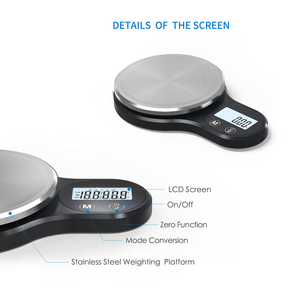 Veidt Weighing 304 Stainless Steel Electronic Food Kitchen Weight <b>Scale</b> Digital Home SF-480 High Measures up to 1g Inc - Product Image 5