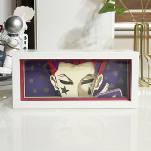 Lampu Kotak Anime JiuJitsu Kaisen 3D Terlaris, Lampu Malam Satoru Gojo dengan Bingkai Kayu, Lampu LED Isi Ulang USB - Product Image 3