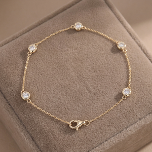 สร้อยข้อมือแบบลิงค์ประดับเพชรแล็บโกรว์ 0.60 กะรัต ตัวเรือนทองคำแท้ 14K 10K เงินแท้ 925 สไตล์คลาสสิก เรียบหรู เหมาะสำหรับทั้งชายและหญิง ใช้ในงานแต่งงาน - Product Image 3