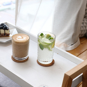 Vaso Highball Transparente Minimalista Decorativo Estilo Antiguo con Relieve para Vino - Product Image 5