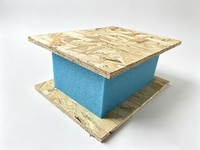 Panneau isolant structurel SIP (Structural Insulated Panel) avec revêtement OSB et MgO pour bâtiments modulaires